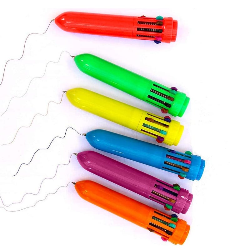 Kaptin 24 Pack Multicolor Ballpoint Pen Mini Shuttle Pens mini pens, Retractable Ballpoint Pens Multicolor Pens kids pens Office School Supplies for Students Children - Image 4